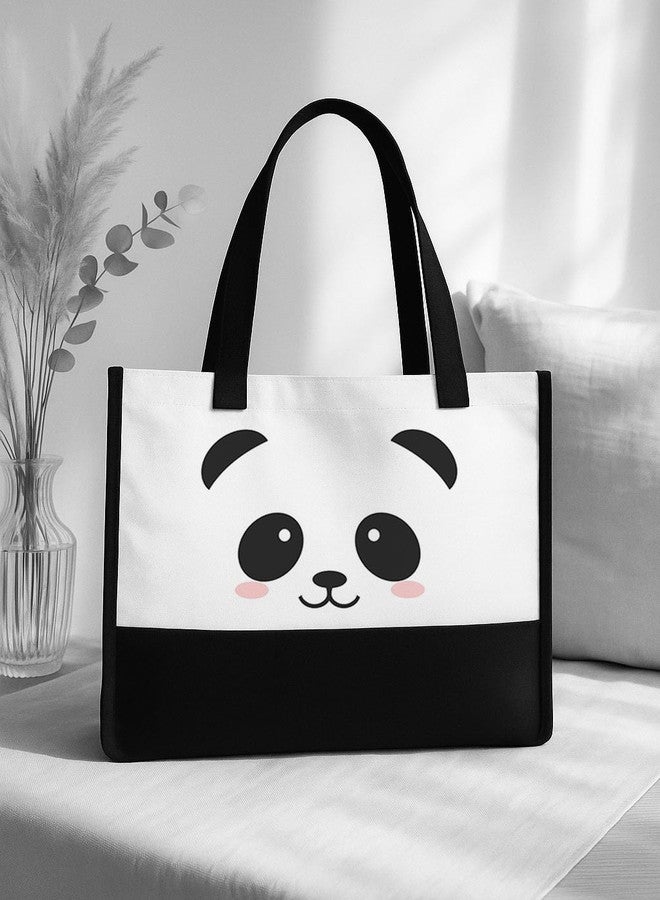 TrendoPrint Eco-Friendly Jute Tote Bag for Women | Reusable Shopping Bag with Sturdy Handles | Large Capacity Multipurpose Handbag for Grocery, Office, Travel & Daily Use (JB61) - Image 2